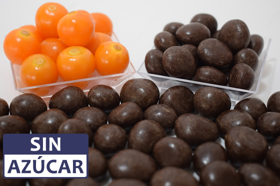 Uchuvas cubiertas de Chocolate Oscuro al 70% sin azúcar