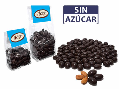 Almendra Cubierta de Chocolate Oscuro al 70% SIN AZÚCAR