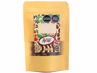 Caf&eacute; cubierto de Chocolate Leche al 34%