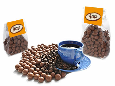 Milk Chocolate Covered colombian coffee beans