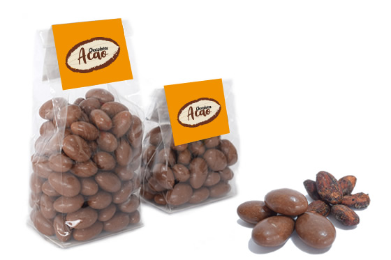 Milk Chocolate Covered Cacao Beans