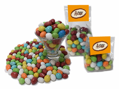 Milk Chocolate Covered Peanuts coated with a colored candy shell