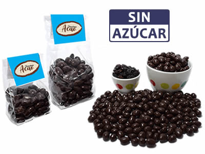 Uva Pasa cubierta de Chocolate Oscuro al 70% SIN AZÚCAR