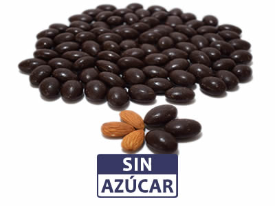 Almendra Cubierta de Chocolate Oscuro al 70% sin azúcar