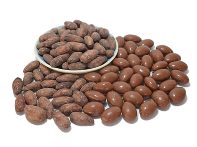 Milk Chocolate Covered Cacao Beans