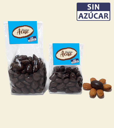 Almendra Cubierta de Chocolate Oscuro al 70% SIN AZÚCAR produl