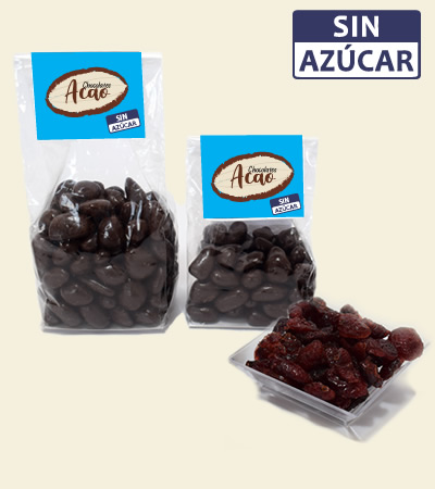 Arándanos cubiertos de Chocolate Oscuro al 70% SIN AZÚCAR produl