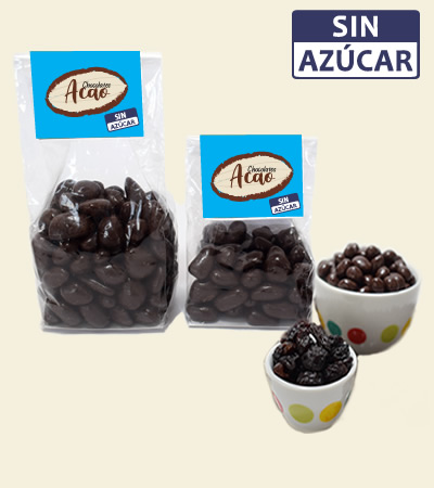 Uva Pasa cubierta de Chocolate Oscuro al 70% SIN AZÚCAR produl