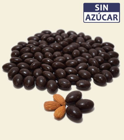 Almendra Cubierta de Chocolate Oscuro al 70% sin azúcar produl