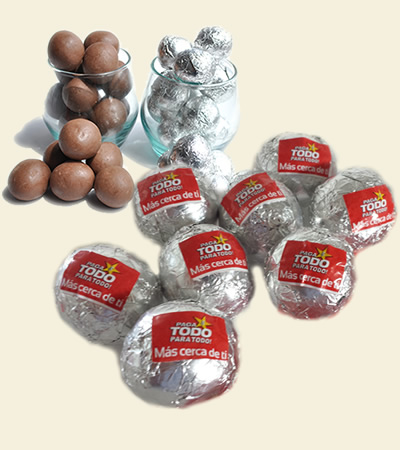 Milk Chocolate Covered big cereal Cereal Balls (Shaped Foiled) produl