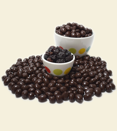Uva Pasa cubierta de Chocolate Oscuro al 70% produl